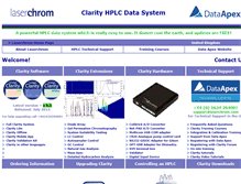 Tablet Screenshot of clarityhplc.co.uk